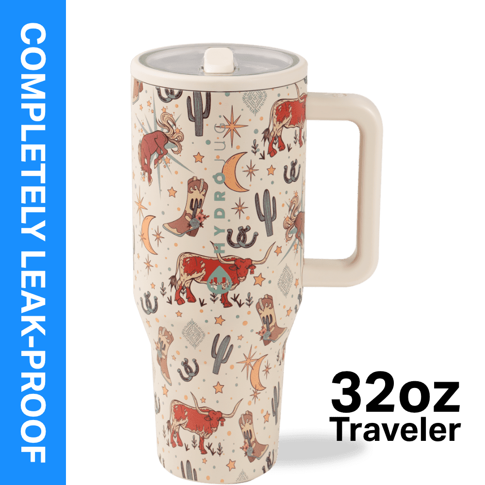 Frostbuddy™ HydroJug Traveler 32 oz Water Bottle, Stainless Steel Insulated Tumbler - Leakproof Insulated Water Bottle