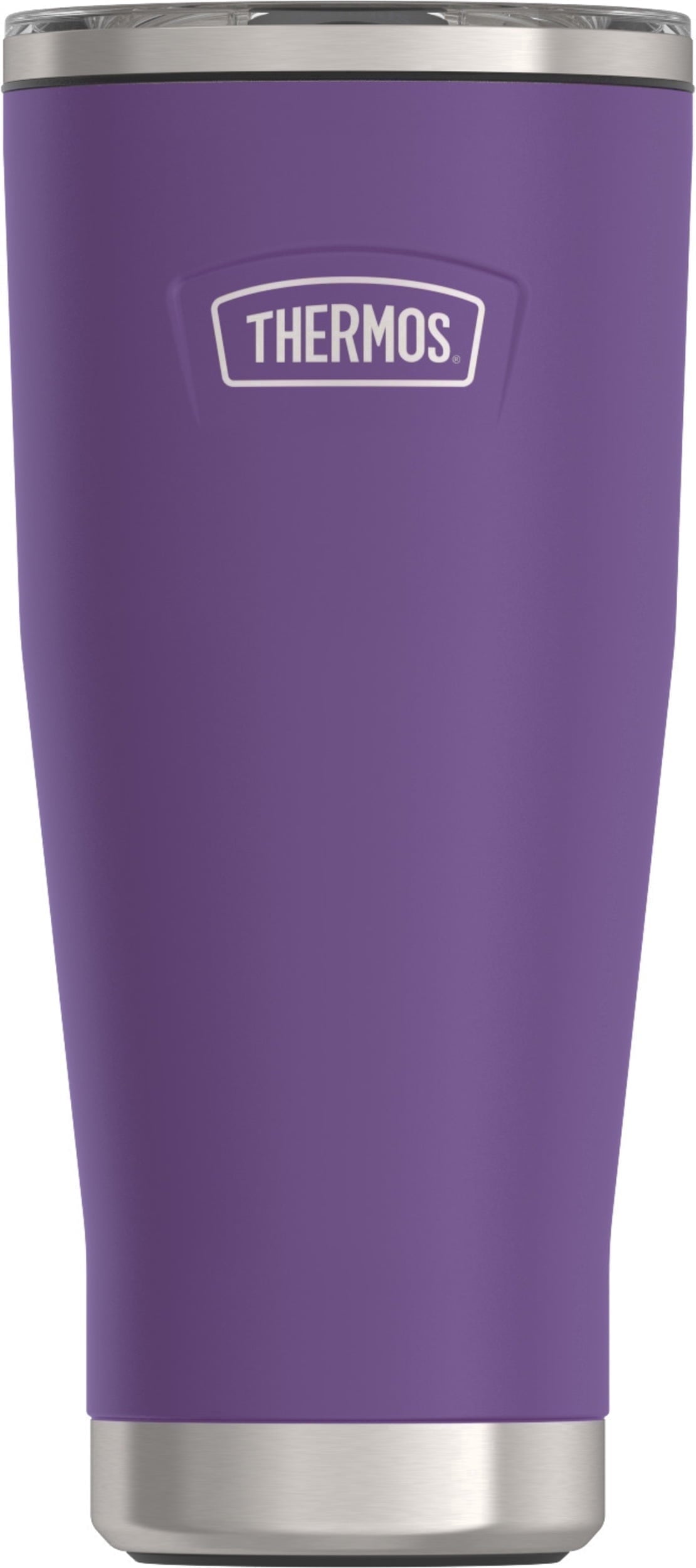 Frostbuddy™ Thermos Stainless Steel Tumbler, w/ Slide Lock Lid, Graphite, 18 oz - Insulated Travel Tumbler Cup