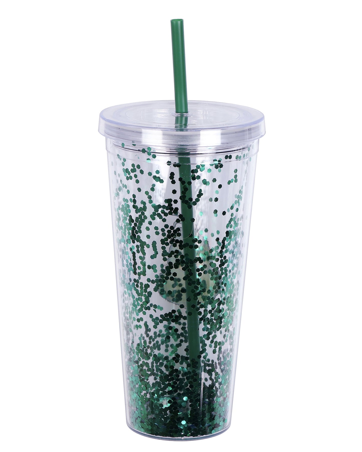 Dr. Seuss The Grinch Glitter Insulated Tumbler 22 oz Travel Cup with Straw
