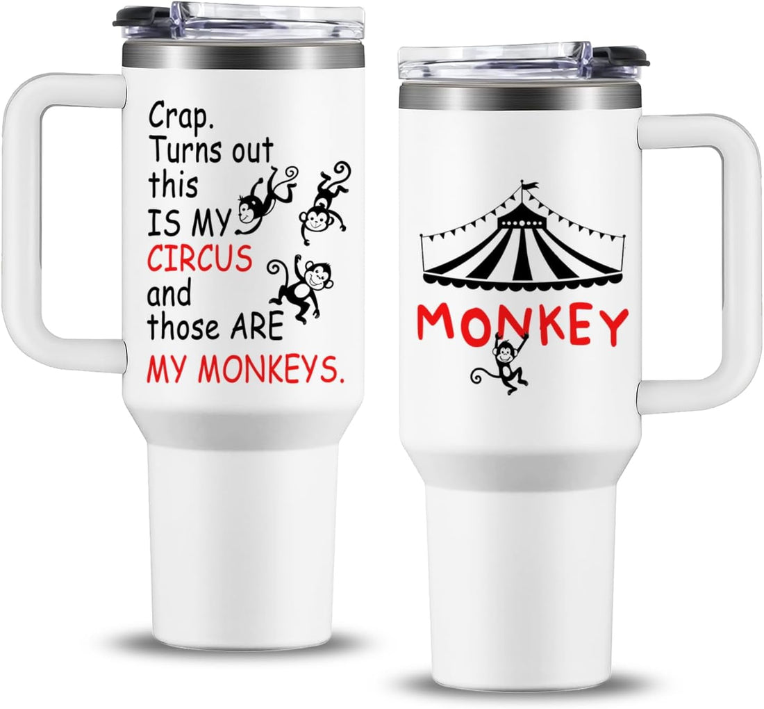Frostbuddy™ Crap Turns Out This Is My Circus Tumbler 40 oz, Funny - Insulated Travel Tumbler Cup