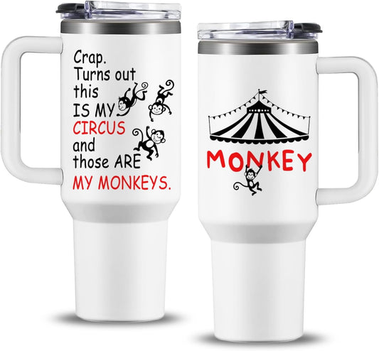 Frostbuddy™ Crap Turns Out This Is My Circus Tumbler 40 oz, Funny - Insulated Travel Tumbler Cup
