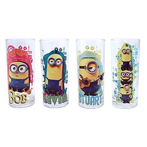 Frostbuddy™ Silver Buffalo DM031T1 Universal Despicable Me Minion Madness Tumbler Glass Set - Insulated Travel Tumbler Cup