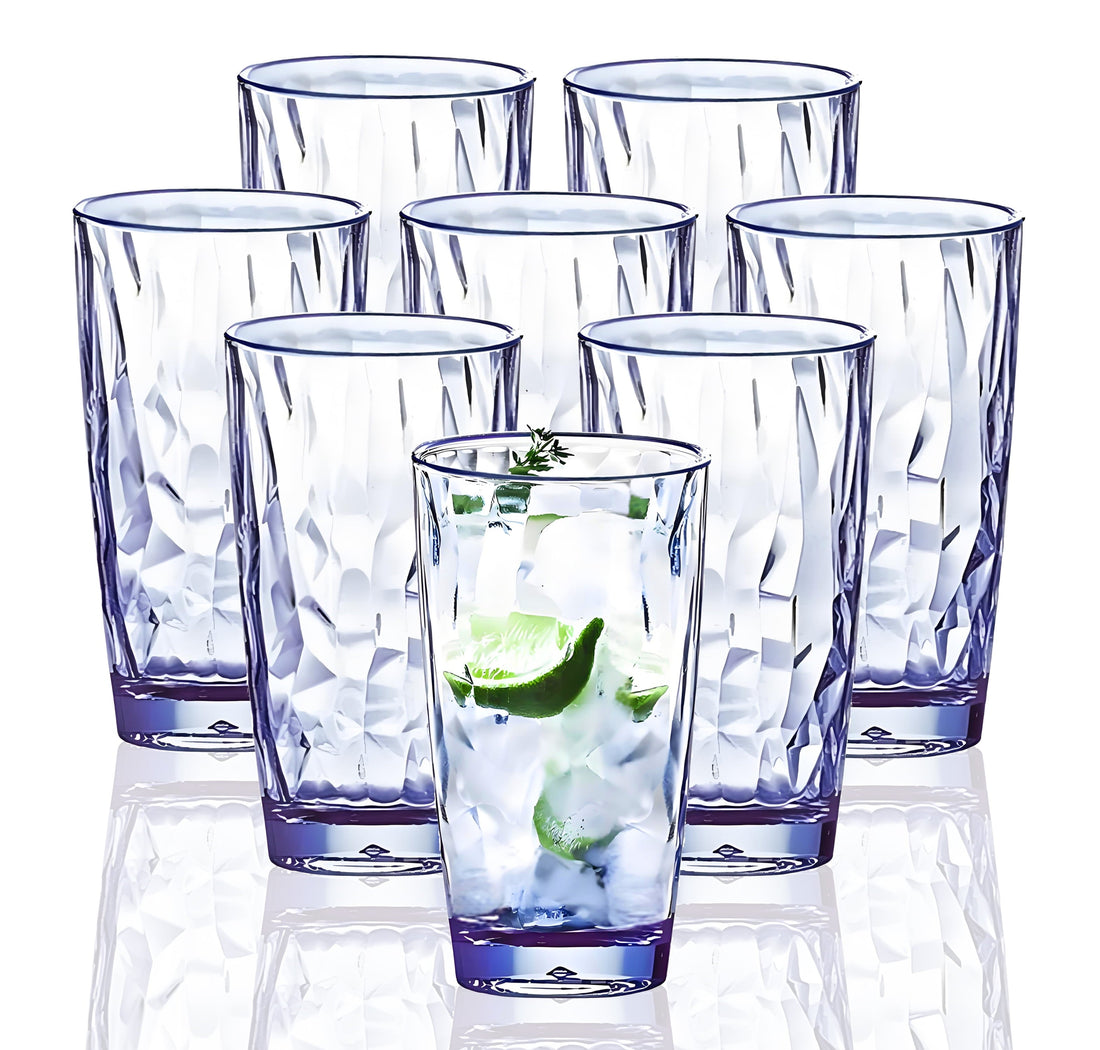 Frostbuddy™ VEILEDGEM Unbreakable Drinking Glasses Tritan Plastic Tumblers Dishwasher Safe BPA Free - Insulated Travel Tumbler Cup