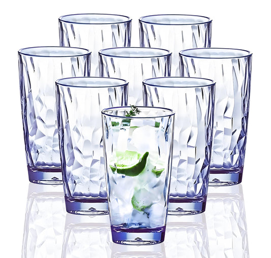 Frostbuddy™ VEILEDGEM Unbreakable Drinking Glasses Tritan Plastic Tumblers Dishwasher Safe BPA Free - Insulated Travel Tumbler Cup