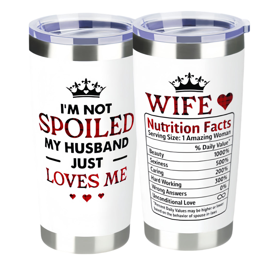 Frostbuddy™ 【Wife swig Tumbler】Gifts for Wife from Husband - Wedding Anniversary - Insulated Travel Tumbler Cup