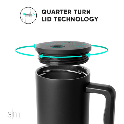 Simple Modern 40 fl oz Insulated Stainless Steel Trek Tumbler with Straw Lid | Graphite