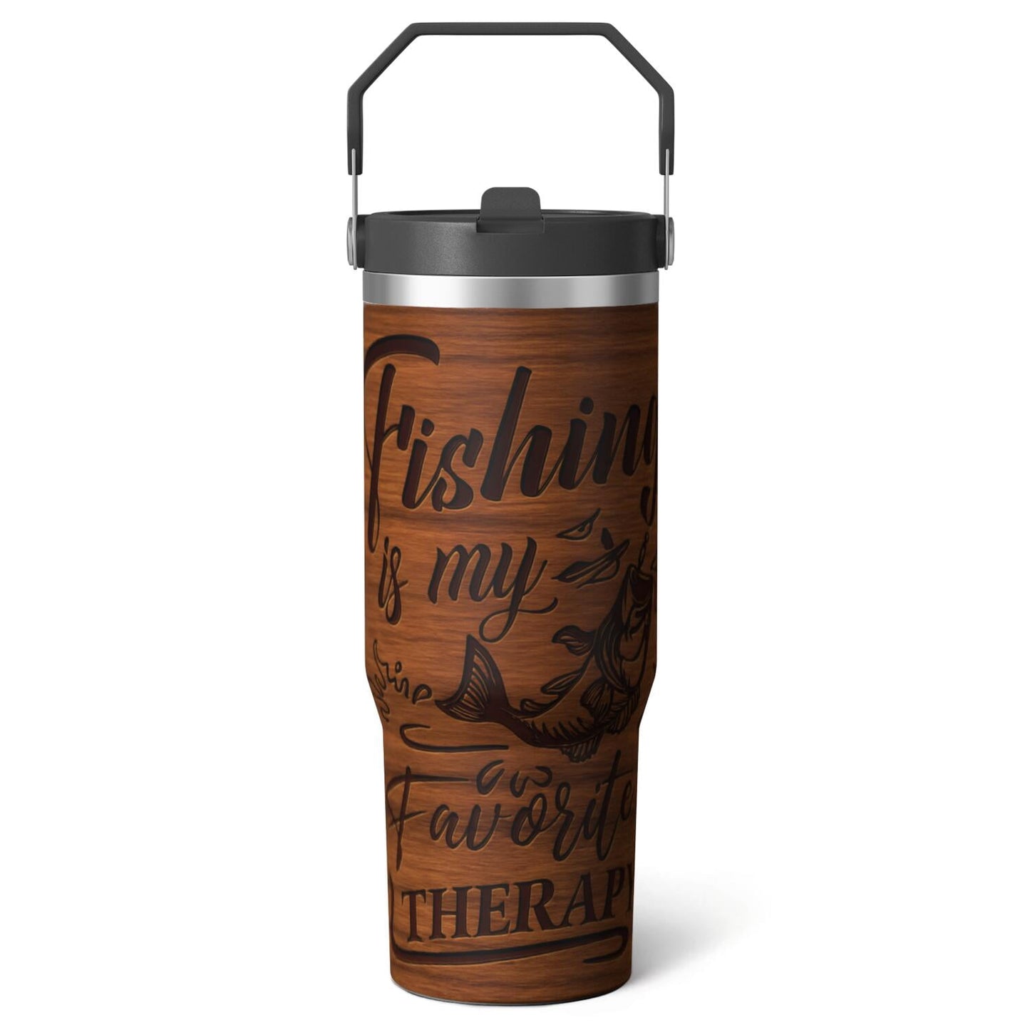 Frostbuddy™ 1pc Movie 30oz Tumbler with Straw & Handle - Insulated Stainless - Reusable Stainless Steel Cup