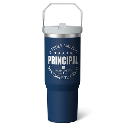 Frostbuddy™ 1pc Capibara 30oz Tumbler with Straw & Handle - Insulated Stainless - Reusable Stainless Steel Cup