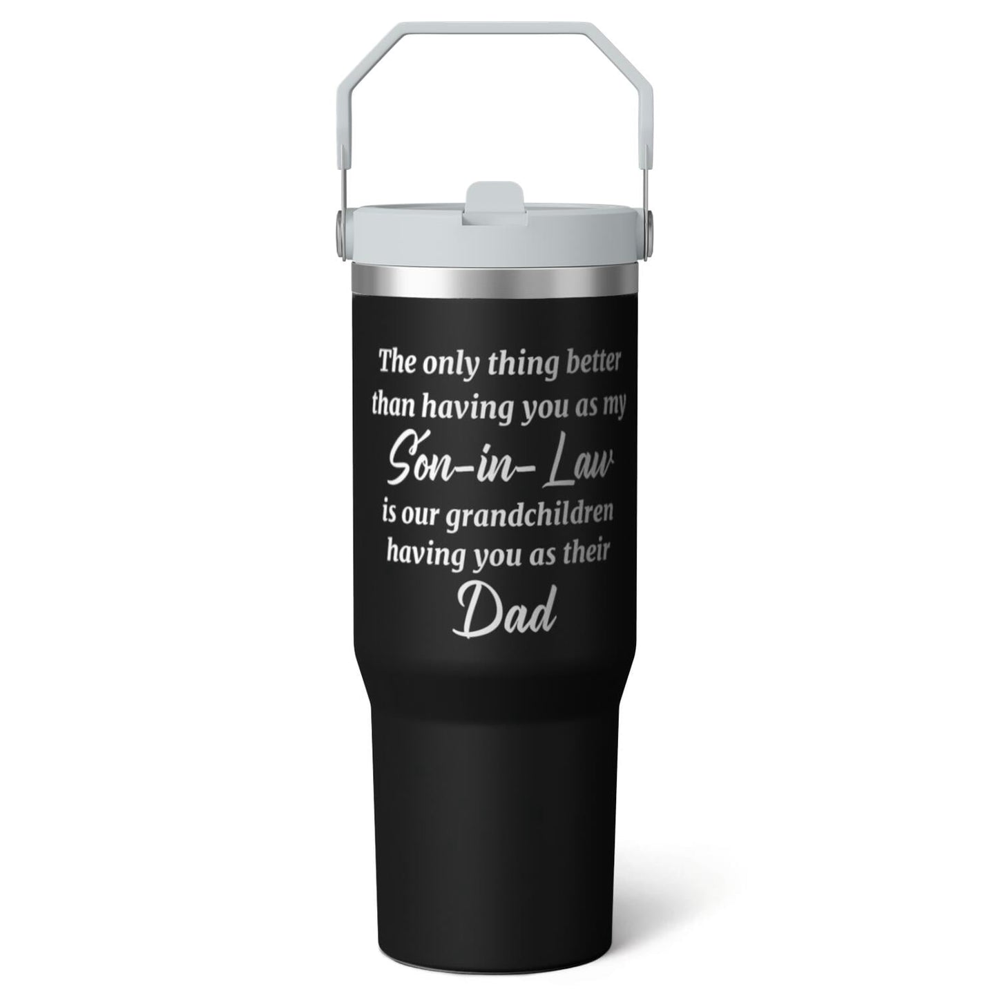 Frostbuddy™ 1pc Capibara 30oz Tumbler with Straw & Handle - Insulated Stainless - Reusable Stainless Steel Cup