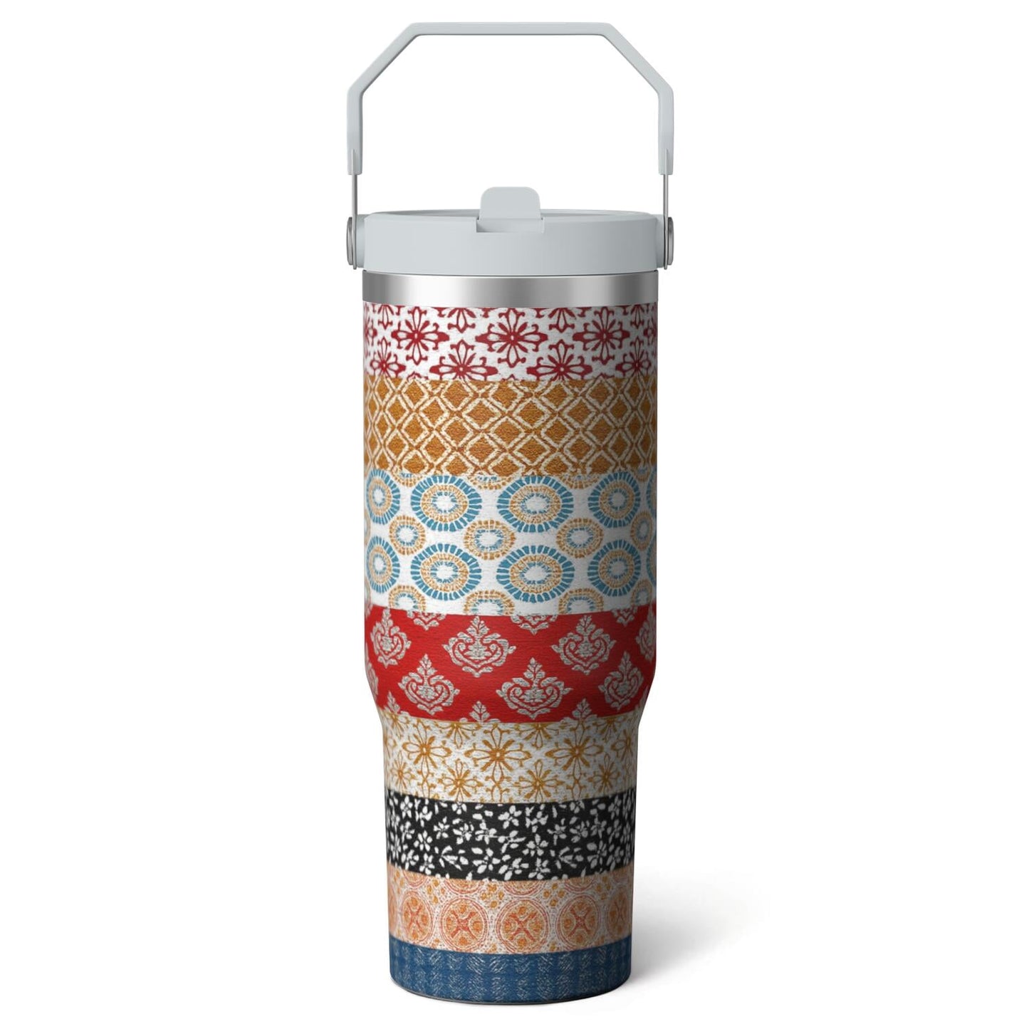 Frostbuddy™ 1pc shark 30oz Tumbler with Straw & Handle - Insulated Stainless - Reusable Stainless Steel Cup