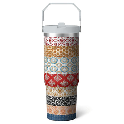 Frostbuddy™ 1pc shark 30oz Tumbler with Straw & Handle - Insulated Stainless - Reusable Stainless Steel Cup