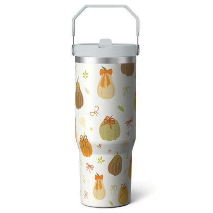 Frostbuddy™ 1pc Hummingbird 30oz Tumbler with Straw & Handle - Insulated Stainless - Reusable Stainless Steel Cup