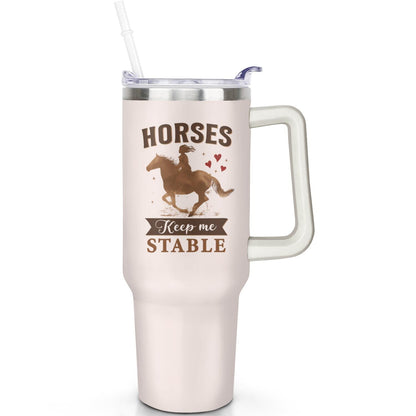 Frostbuddy™ 1pc daisy 40oz Tumbler with Straw & Handle - Insulated Stainless - Reusable Stainless Steel Cup