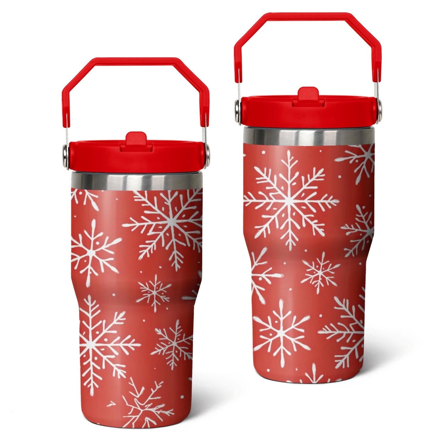 Frostbuddy™ 20 Oz Tumbler Christmas Tree Gift Tumbler with Lid and Straw - Reusable Stainless Steel Cup