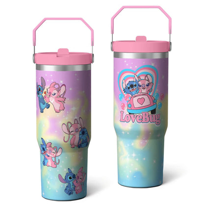 Frostbuddy™ 30oz Cartoon Movie Stainless Steel Tumbler with Lid and Straw,Spill Proof - Reusable Stainless Steel Cup