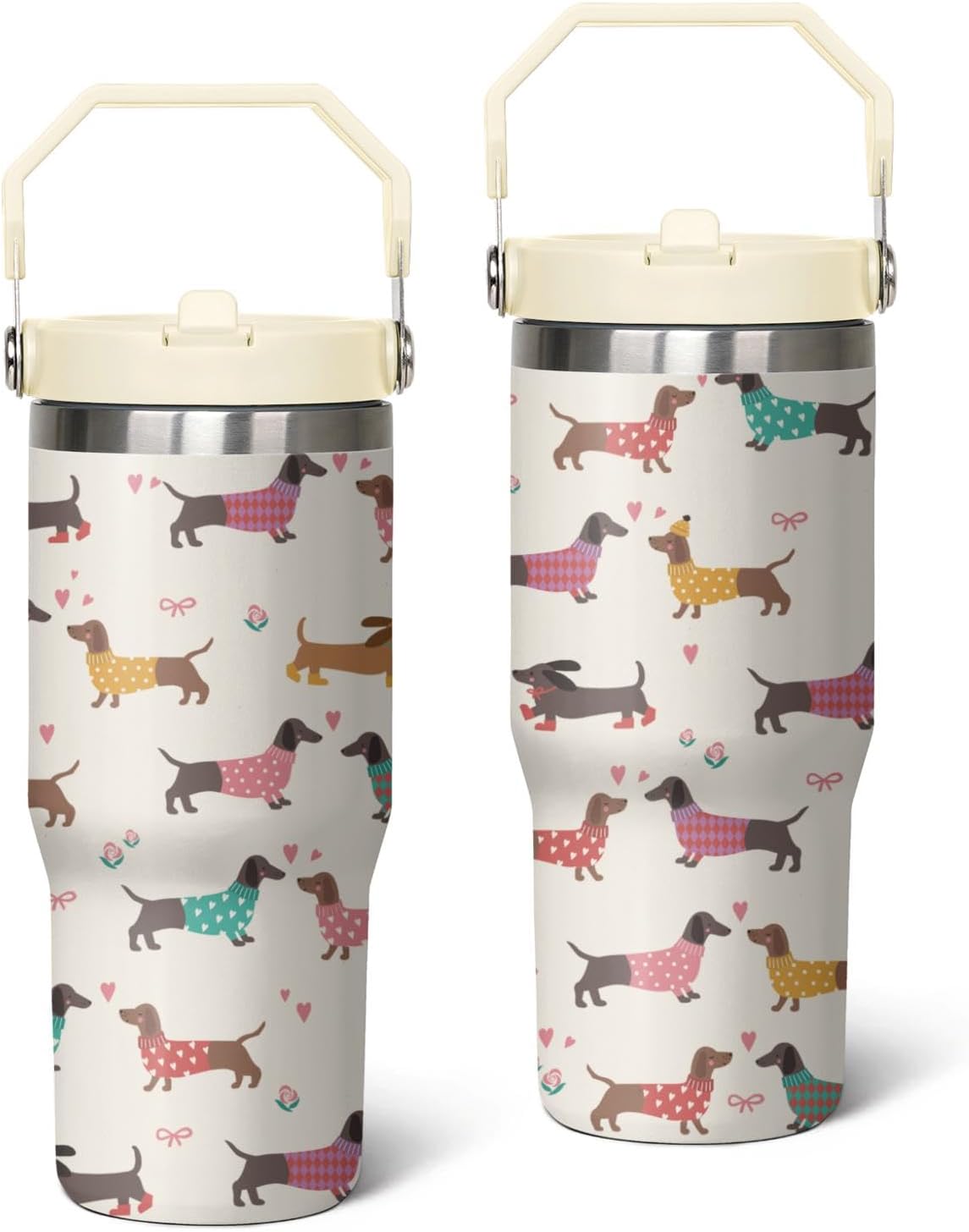 30oz Dachshund Tumbler with Handle