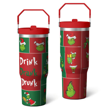 Frostbuddy™ 30oz Stainless Steel Tumbler with Lid and Straw,Spill Proof Travel Cup - Insulated Travel Coffee Mug