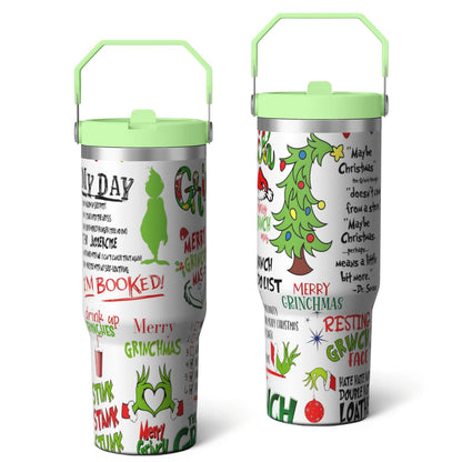 Frostbuddy™ 30oz Stainless Steel Tumbler with Lid and Straw,Spill Proof Travel Cup - Insulated Travel Coffee Mug