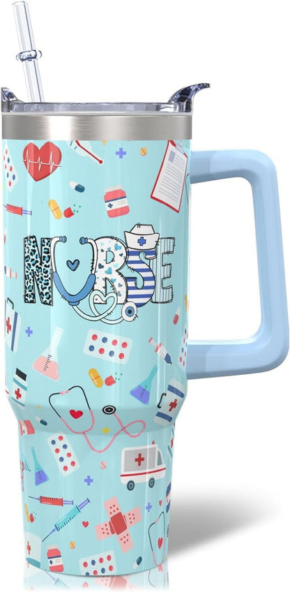 Frostbuddy™ 30oz Stainless Steel Sea Turtle Tumbler with Lid and Straw - Reusable Stainless Steel Cup