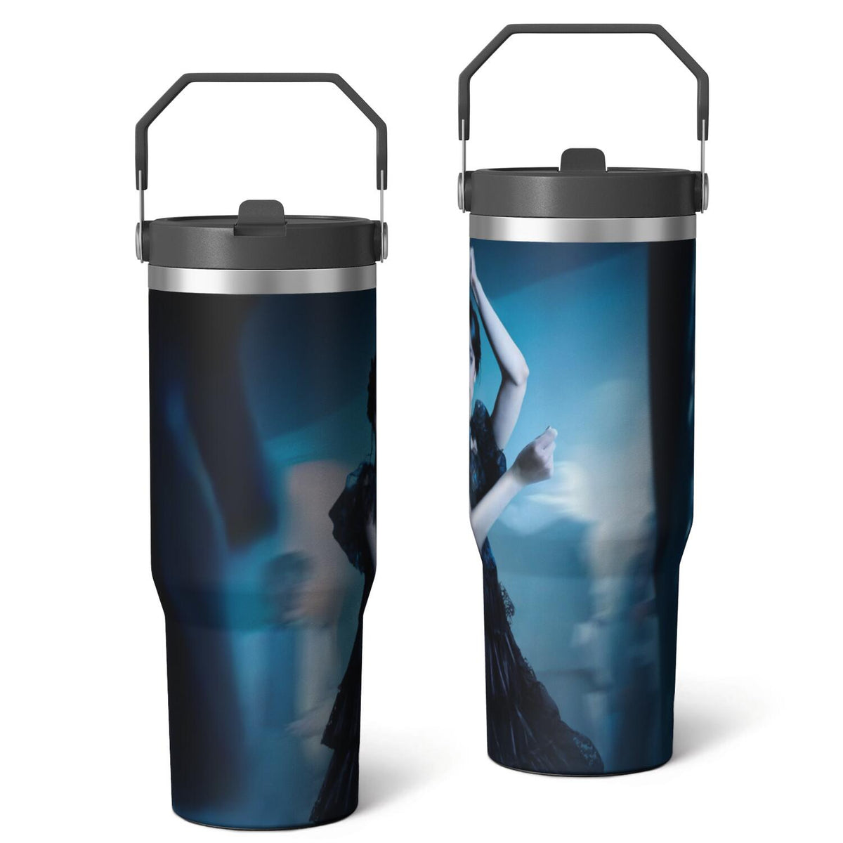 Frostbuddy™ 30oz Wednesday Girl Stainless Steel Tumbler with Lid and Straw,Wednesday Stuff - Reusable Stainless Steel Cup