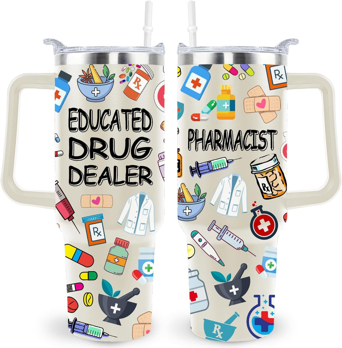 Frostbuddy™ 40 Oz Respiratory Therapist Tumbler Cup Respiratory Therapist Gifts Stainless Steel - Insulated Travel Coffee Mug