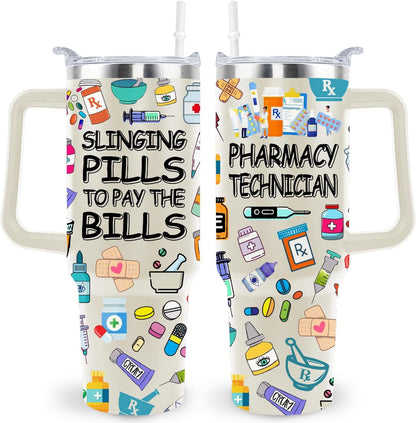 Frostbuddy™ 40 Oz Respiratory Therapist Tumbler Cup Respiratory Therapist Gifts Stainless Steel - Insulated Travel Coffee Mug