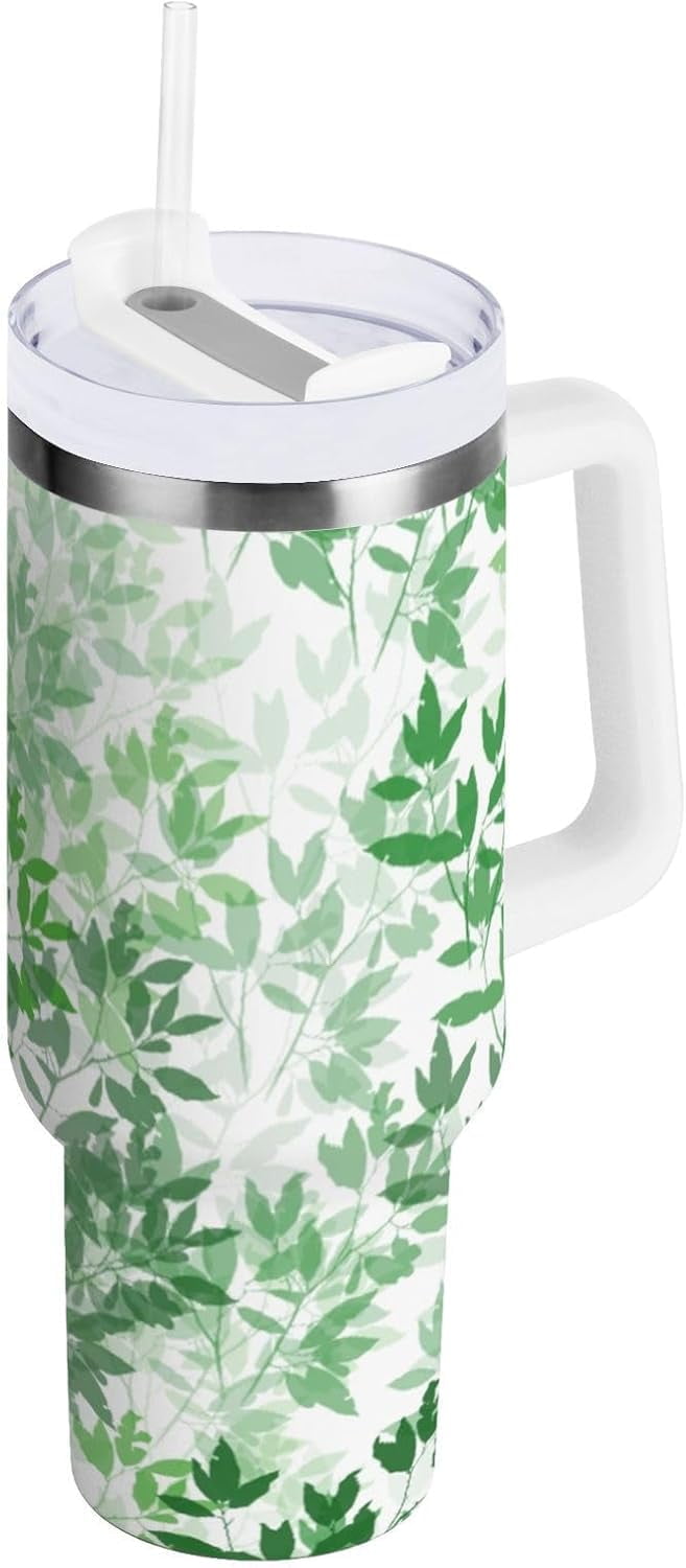 Frostbuddy™ 40 oz Tumbler with Handle Lid and Straw Insulated Water Tumbler - Insulated Travel Coffee Mug
