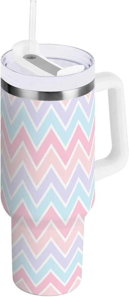 Frostbuddy™ 40 oz Tumbler with Handle Lid and Straw Insulated Water Tumbler - Insulated Travel Coffee Mug