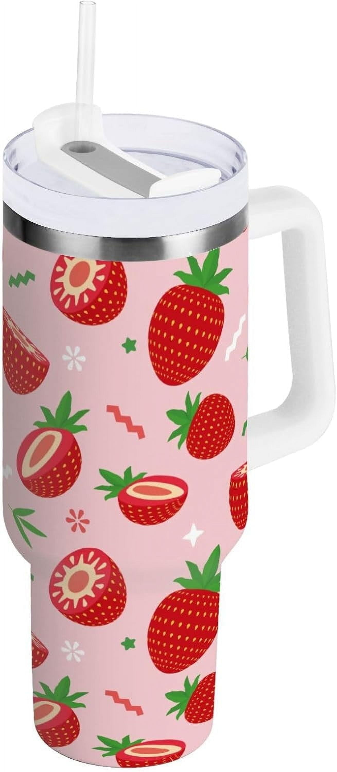 Frostbuddy™ 40 oz Tumbler with Handle Lid and Straw Insulated Water Tumbler - Insulated Travel Coffee Mug