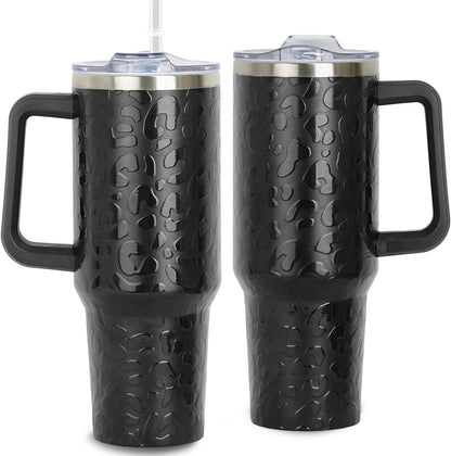 Frostbuddy™ 40oz Bee Tumbler With Handle Lid and Straw -Bee gifts - Reusable Stainless Steel Cup
