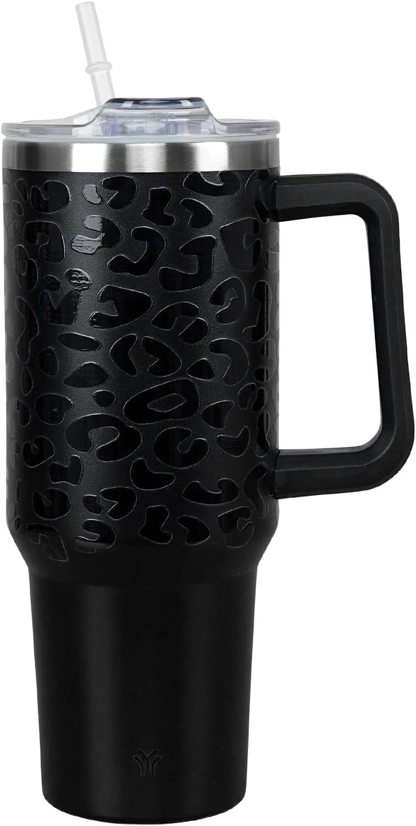 Frostbuddy™ 40oz Tumbler with Handle and Straw Lid | Vacuum Insulated Leak - Insulated Travel Tumbler Cup