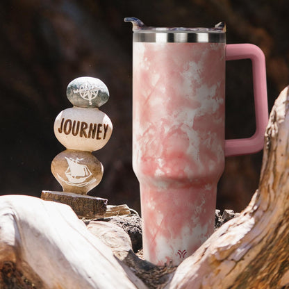 Frostbuddy™ 40oz Tumbler with Handle and Straw Lid | Vacuum Insulated Leak - Insulated Travel Tumbler Cup