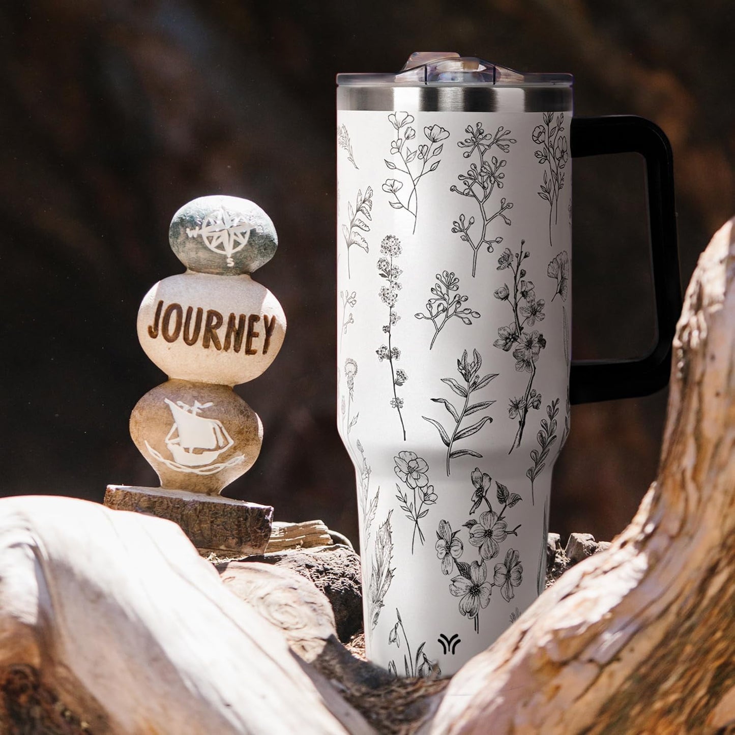 Frostbuddy™ 40oz Tumbler with Handle and Straw Lid | Vacuum Insulated Leak - Insulated Travel Tumbler Cup