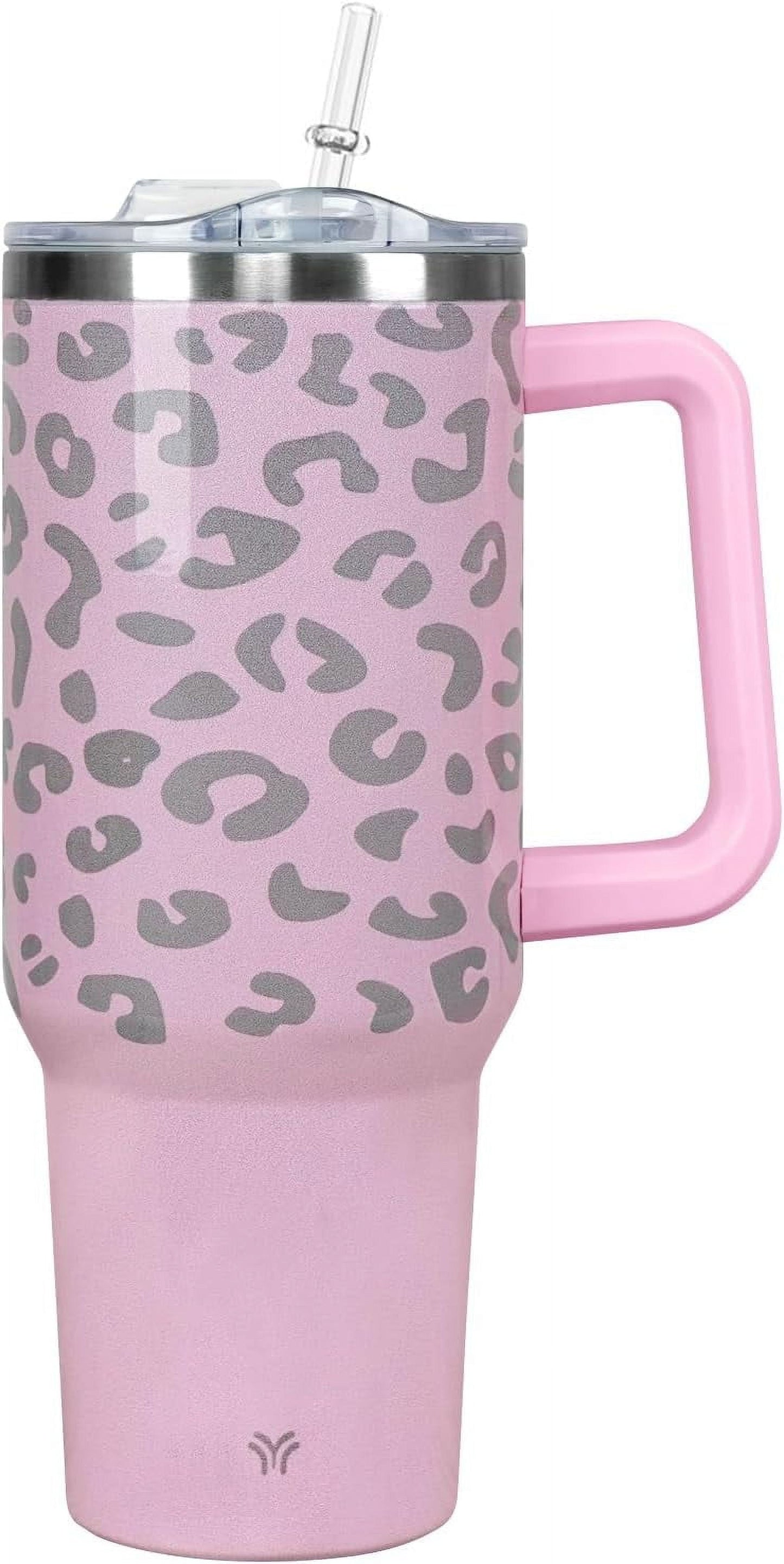 Frostbuddy™ 40oz Tumbler with Handle and Straw Lid | Vacuum Insulated Leak - Insulated Travel Tumbler Cup