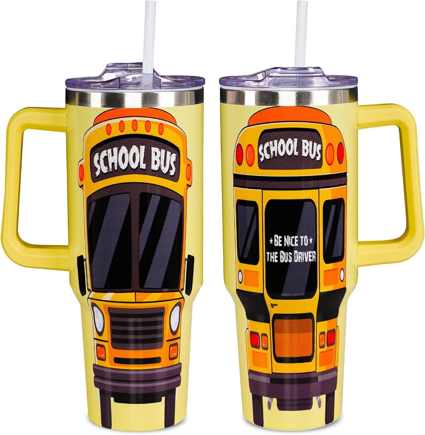 Frostbuddy™ Christmas Gifts for Bus Drivers, School Bus Driver Tumbler 40 OZ - Insulated Travel Tumbler Cup