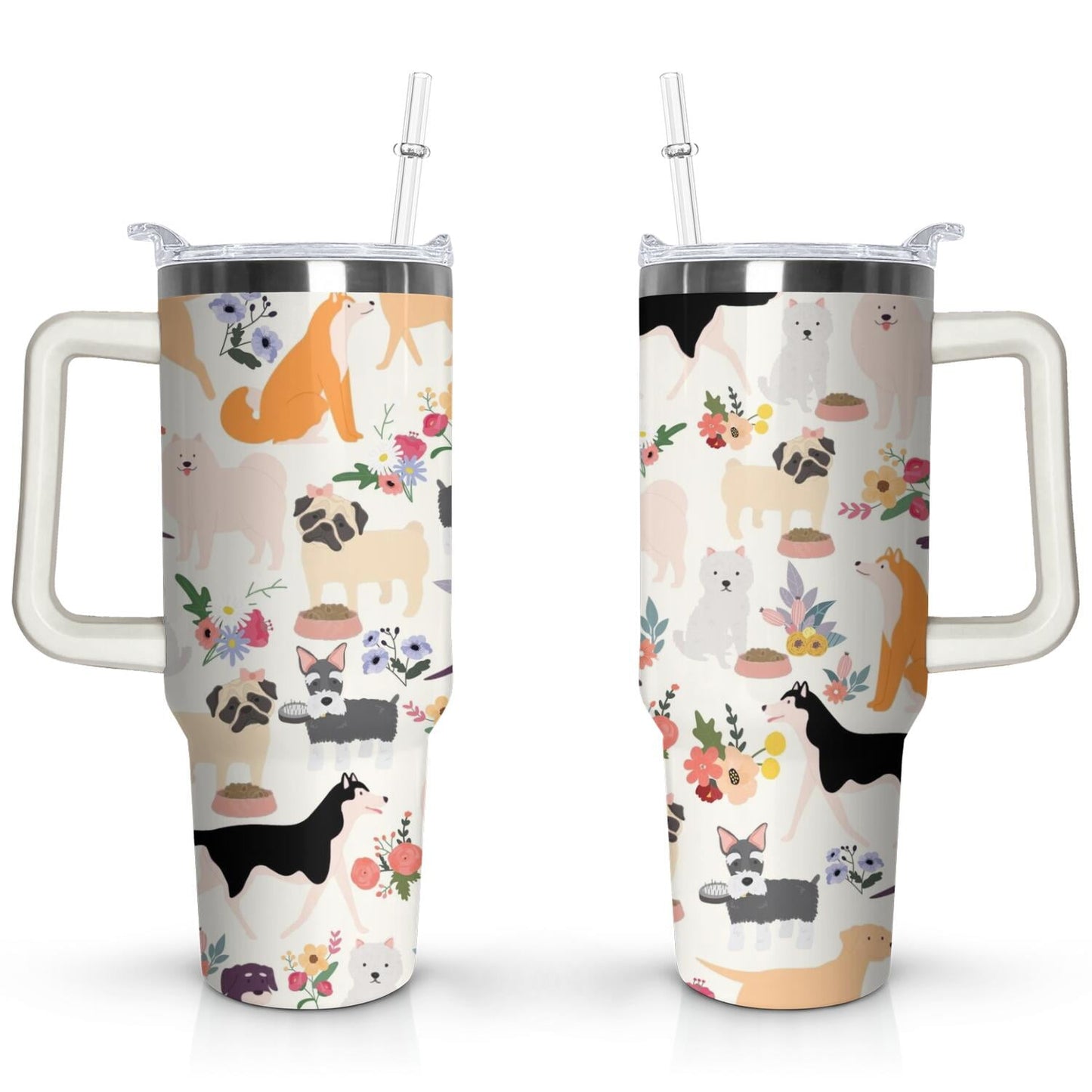 Frostbuddy™ Gift for Dog Lovers Cute Dog Tumbler for Women - 40oz - Insulated Travel Tumbler Cup