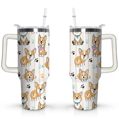 Frostbuddy™ Gift for Dog Lovers Cute Dog Tumbler for Women - 40oz - Insulated Travel Tumbler Cup