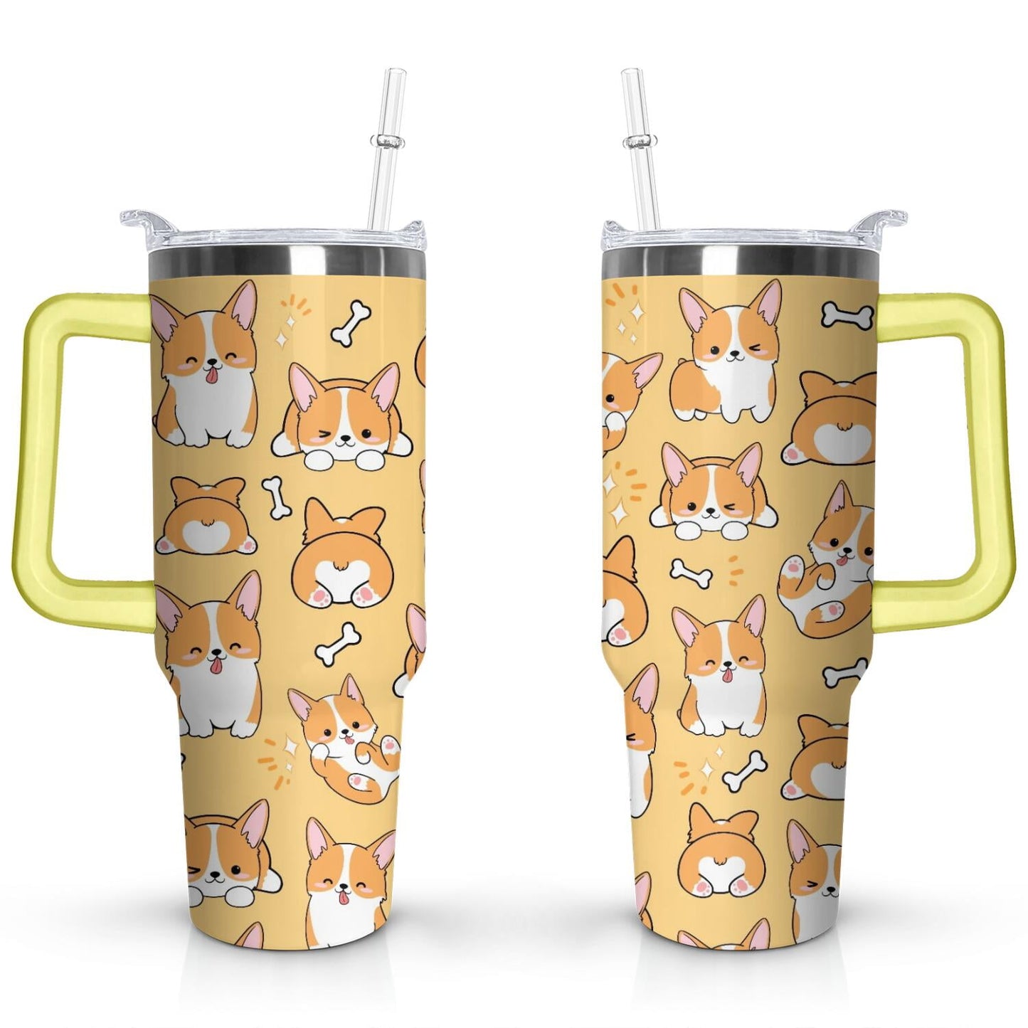 Frostbuddy™ Gift for Dog Lovers Cute Dog Tumbler for Women - 40oz - Insulated Travel Tumbler Cup