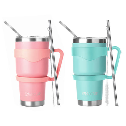 Frostbuddy™ Ezprogear 30 oz 2 Pack Stainless Steel Tumbler Double Wall Travel - Insulated Travel Coffee Mug