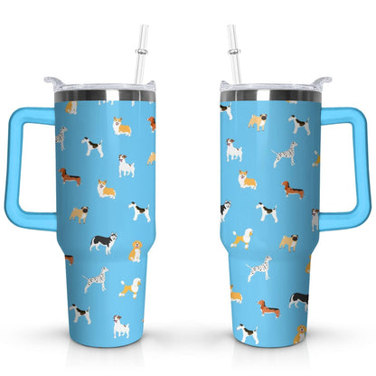 Frostbuddy™ Gift for Dog Lovers Cute Dog Tumbler for Women - 40oz - Insulated Travel Tumbler Cup