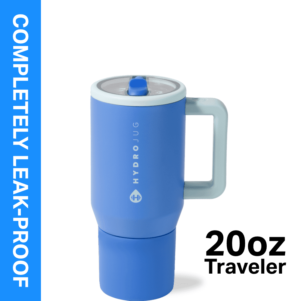 Frostbuddy™ HydroJug Traveler 20 oz Water Bottle, Stainless Steel Insulated Tumbler - Leakproof Insulated Water Bottle