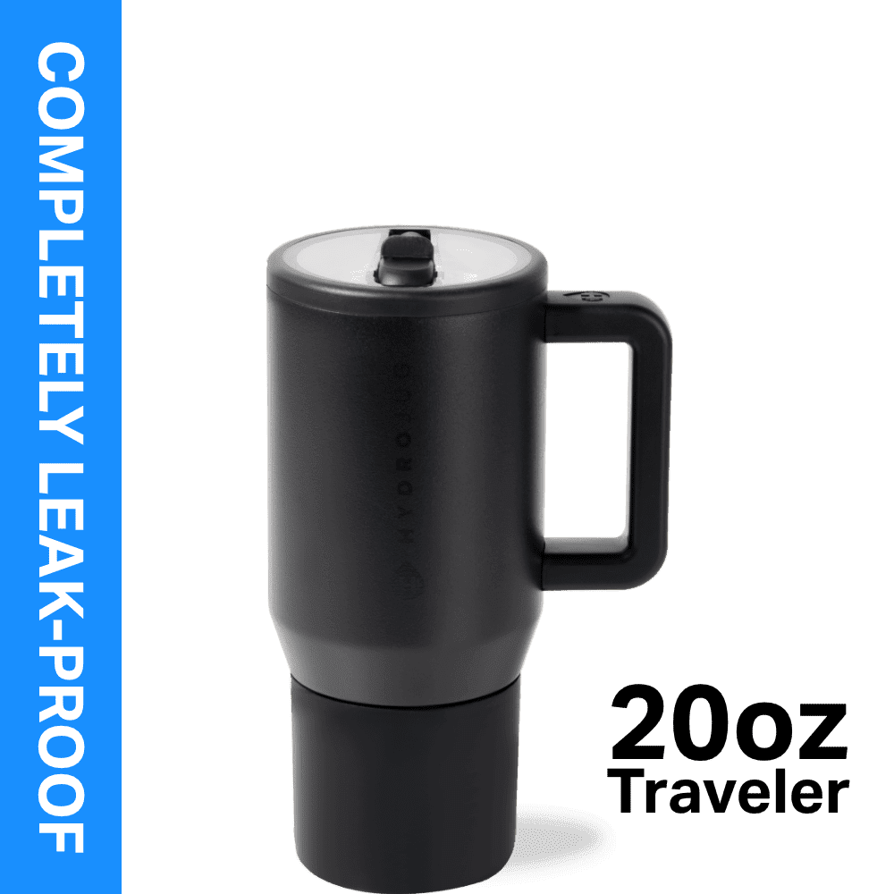 Frostbuddy™ HydroJug Traveler 20 oz Water Bottle, Stainless Steel Insulated Tumbler - Leakproof Insulated Water Bottle