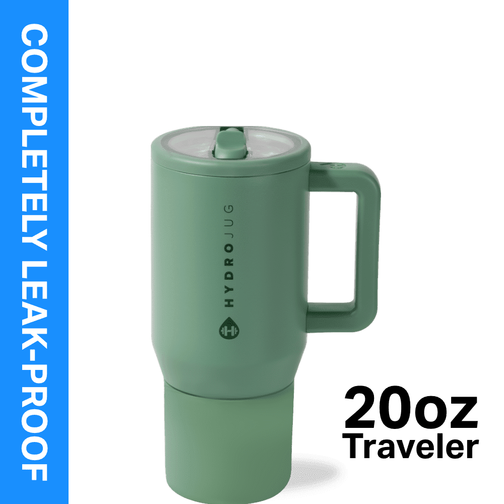 Frostbuddy™ HydroJug Traveler 20 oz Water Bottle, Stainless Steel Insulated Tumbler - Leakproof Insulated Water Bottle