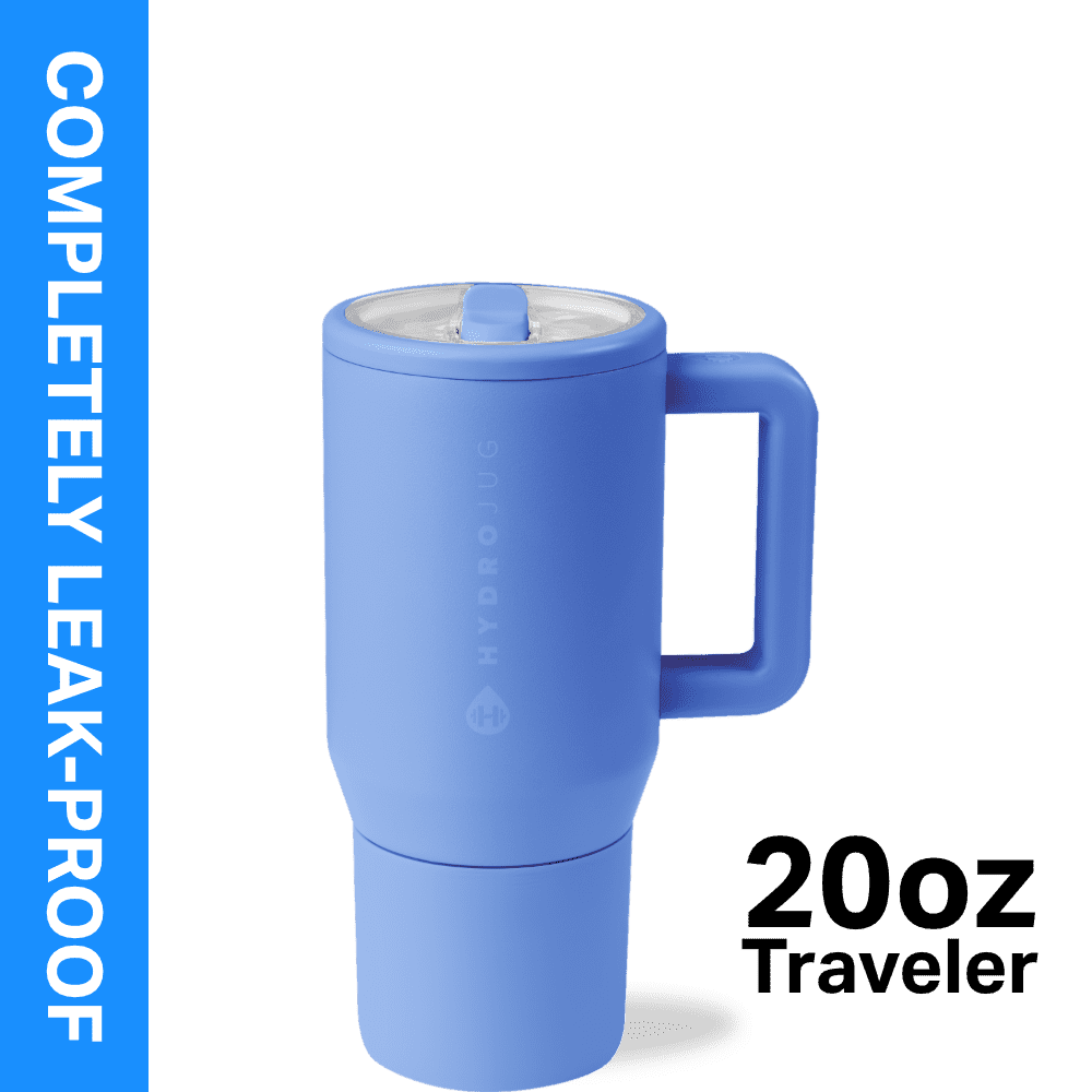 Frostbuddy™ HydroJug Traveler 20 oz Water Bottle, Stainless Steel Insulated Tumbler - Leakproof Insulated Water Bottle