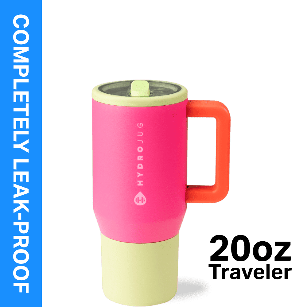 Frostbuddy™ HydroJug Traveler 20 oz Water Bottle, Stainless Steel Insulated Tumbler - Leakproof Insulated Water Bottle
