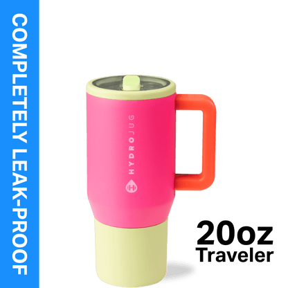 Frostbuddy™ HydroJug Traveler 20 oz Water Bottle, Stainless Steel Insulated Tumbler - Leakproof Insulated Water Bottle