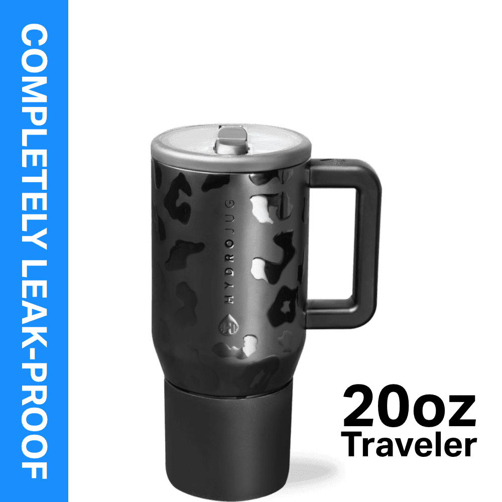 Frostbuddy™ HydroJug Traveler 20 oz Water Bottle, Stainless Steel Insulated Tumbler - Leakproof Insulated Water Bottle