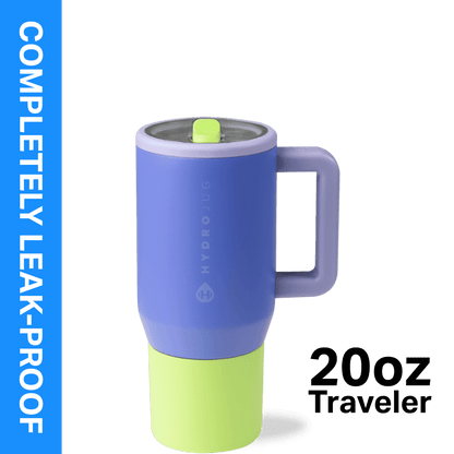 Frostbuddy™ HydroJug Traveler 20 oz Water Bottle, Stainless Steel Insulated Tumbler - Leakproof Insulated Water Bottle