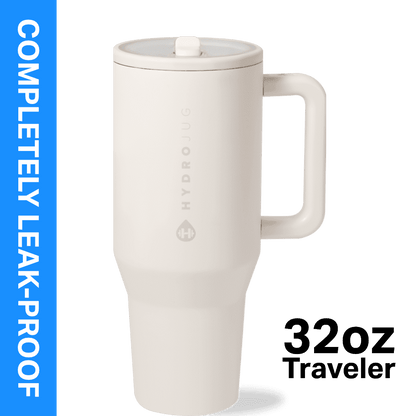 Frostbuddy™ HydroJug Traveler 32 oz Water Bottle, Stainless Steel Insulated Tumbler - Leakproof Insulated Water Bottle