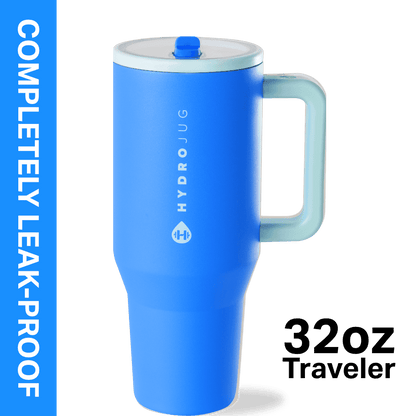 Frostbuddy™ HydroJug Traveler 32 oz Water Bottle, Stainless Steel Insulated Tumbler - Leakproof Insulated Water Bottle